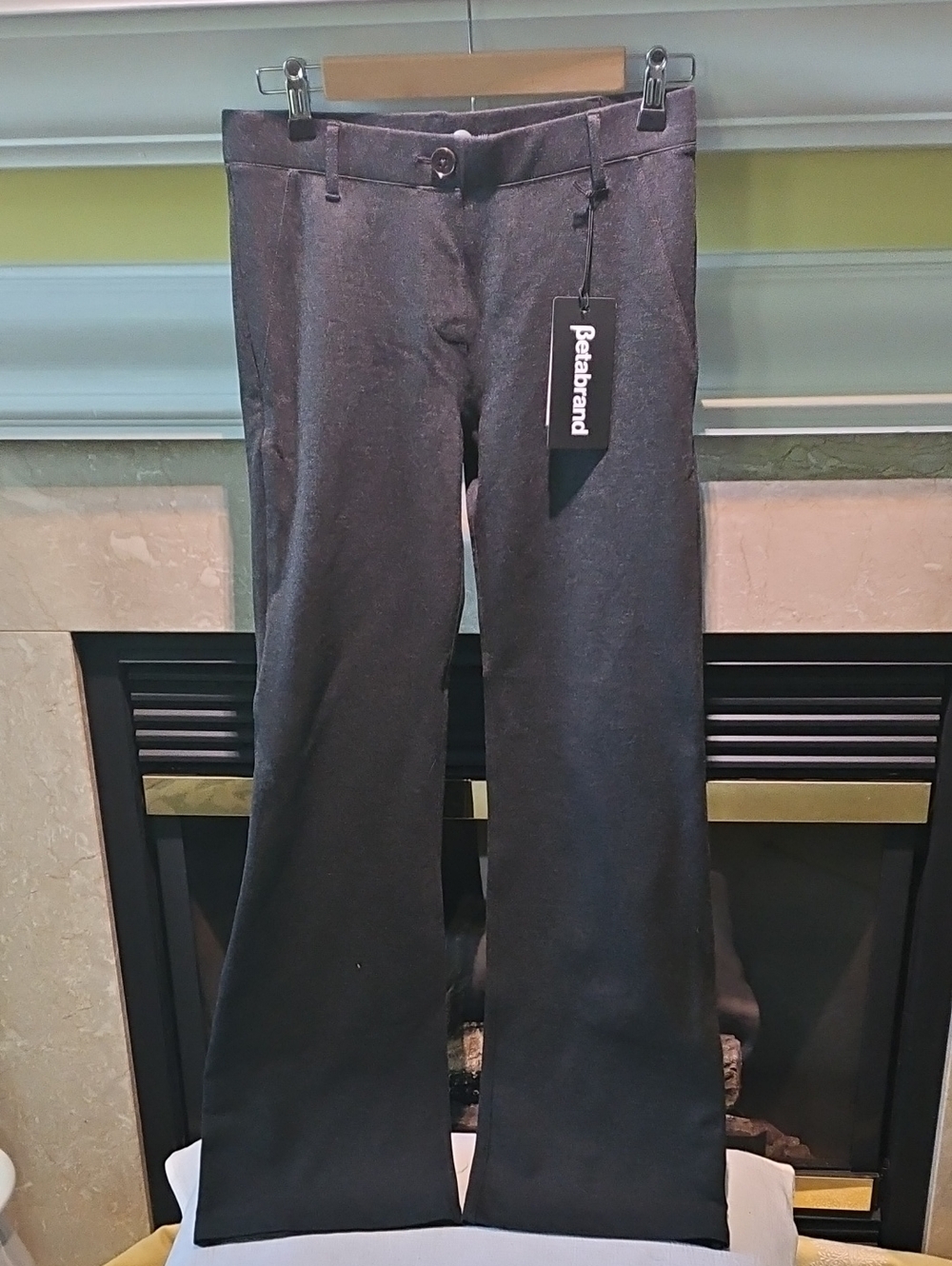 Betabrand Dress Pants Yoga Pants NWT Dark Gray Size XS